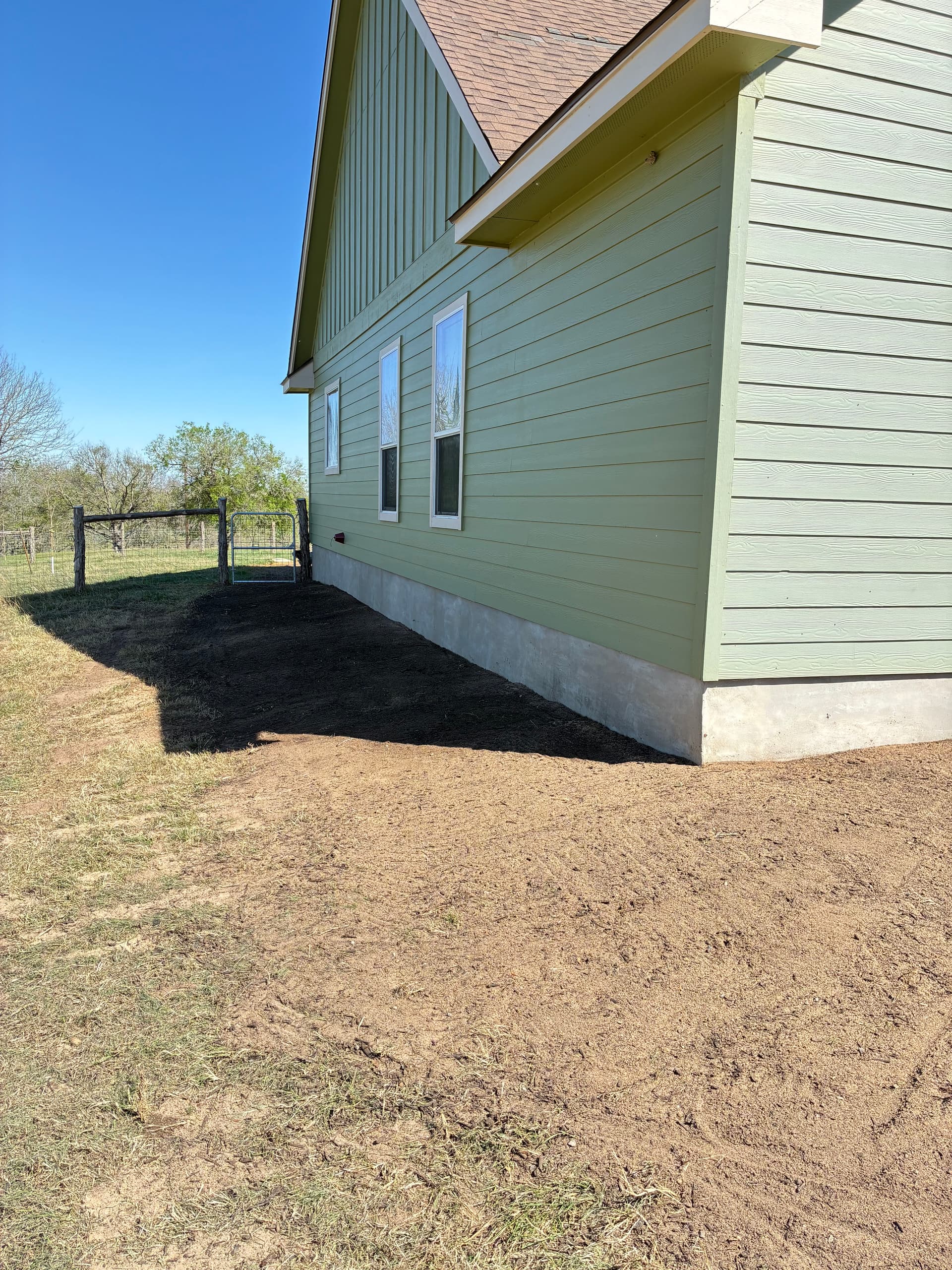 Sand Dirt Mix Grading and Foundation Prep for Buffalo Grass Seed image
