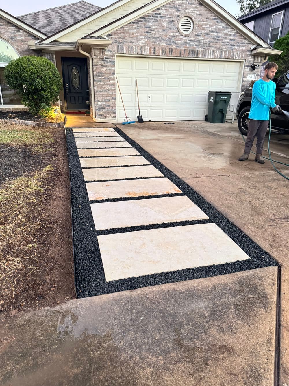 Gallery photos for Elegant Paver Walkway Installation in Austin: Image #1
