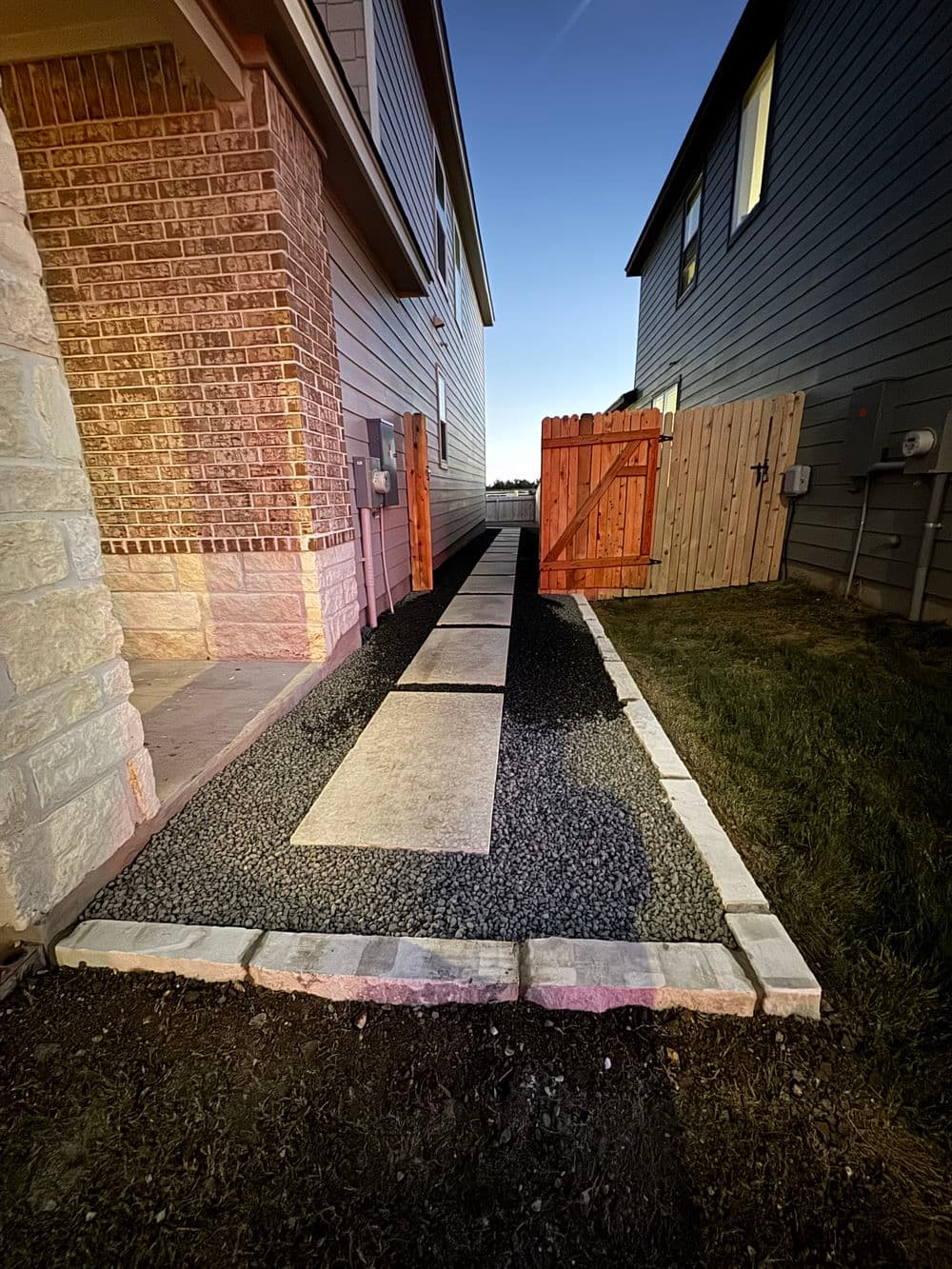 Gallery photos for Limestone Paver Walkway Installation in Georgetown: Image #3