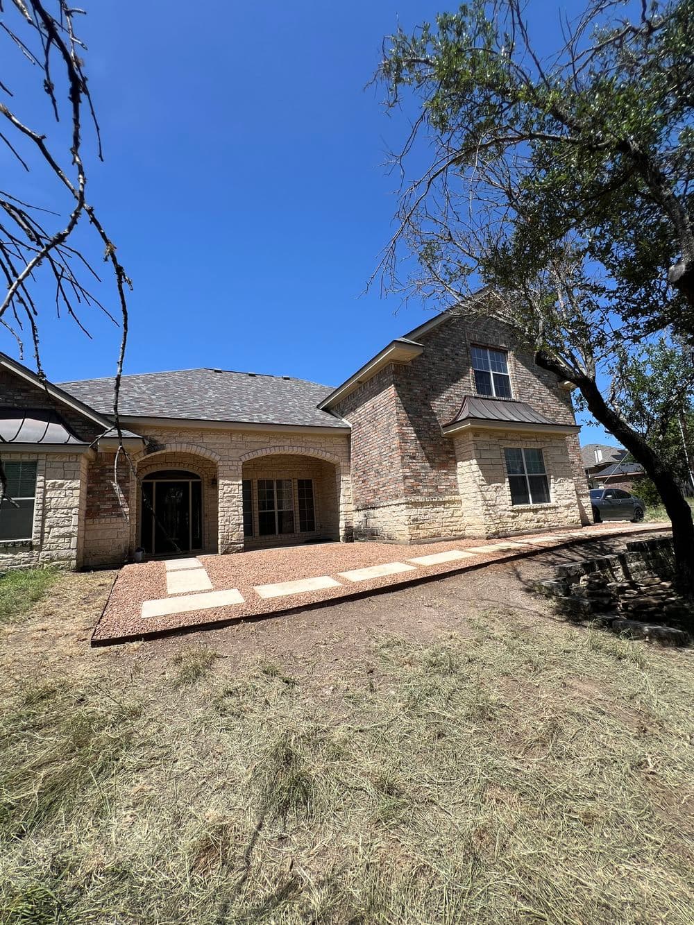 Gallery photos for Limestone Paver Walkway Installation in Harker Heights: Image #3