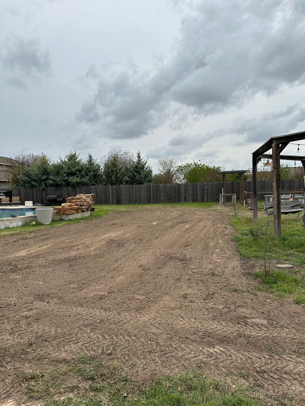 Backyard Grading and Seeding Near Lakeway TX image