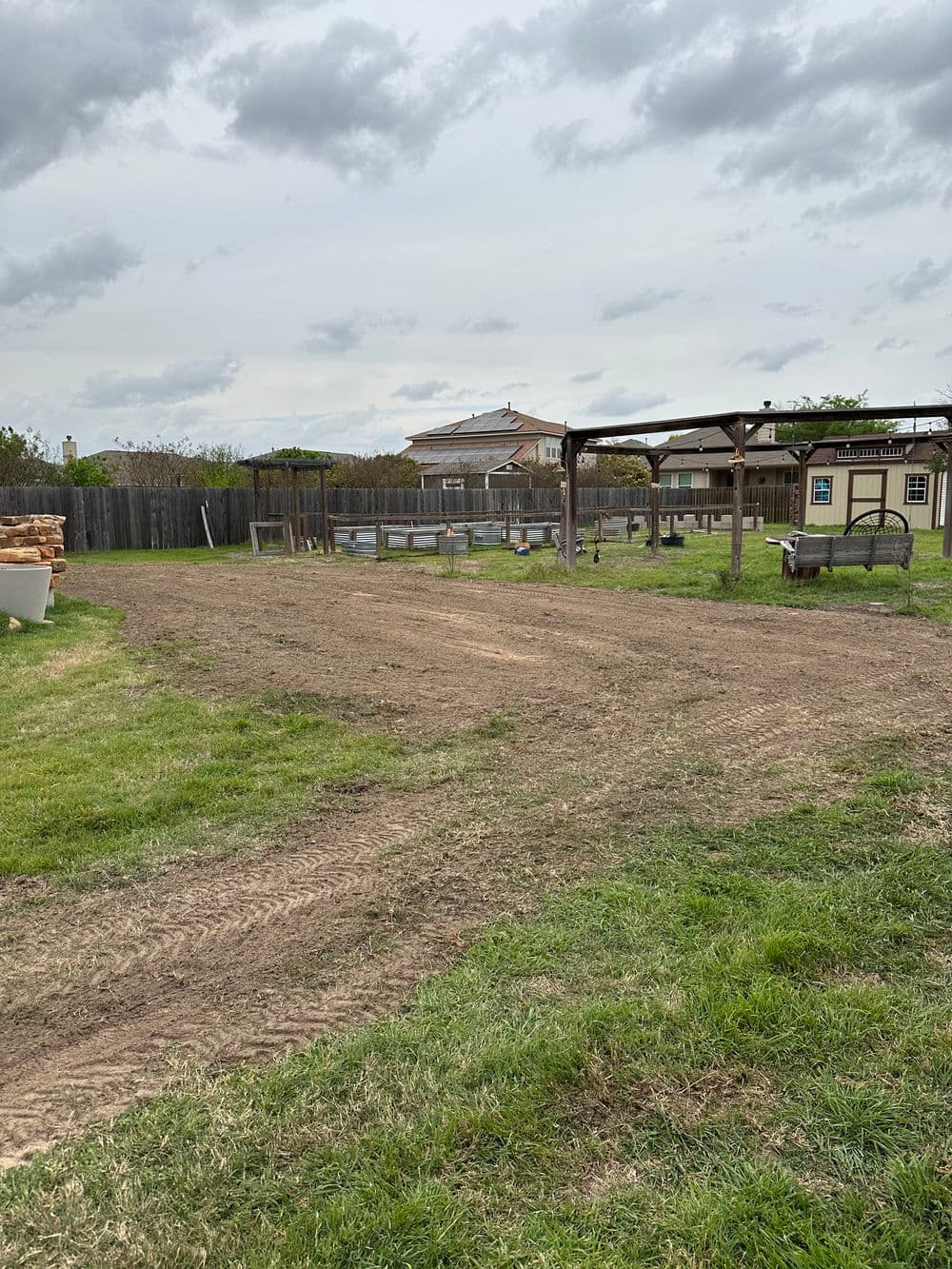 Gallery photos for Backyard Grading and Seeding Near Lakeway TX: Image #1